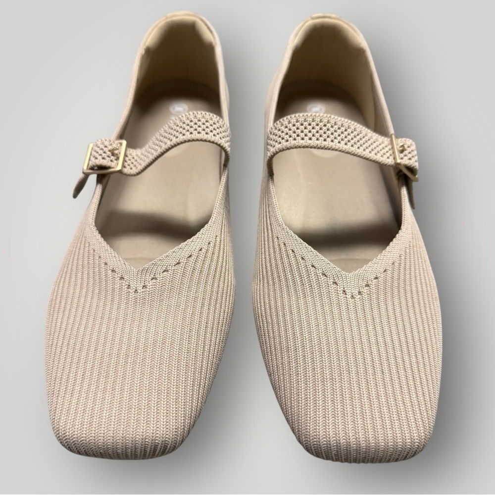 VIVALA Beige Mary Jane Flats - Picture 3 of 12
